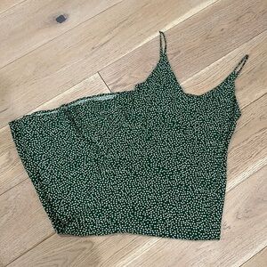 Reformation Green Floral Slip Dress 2